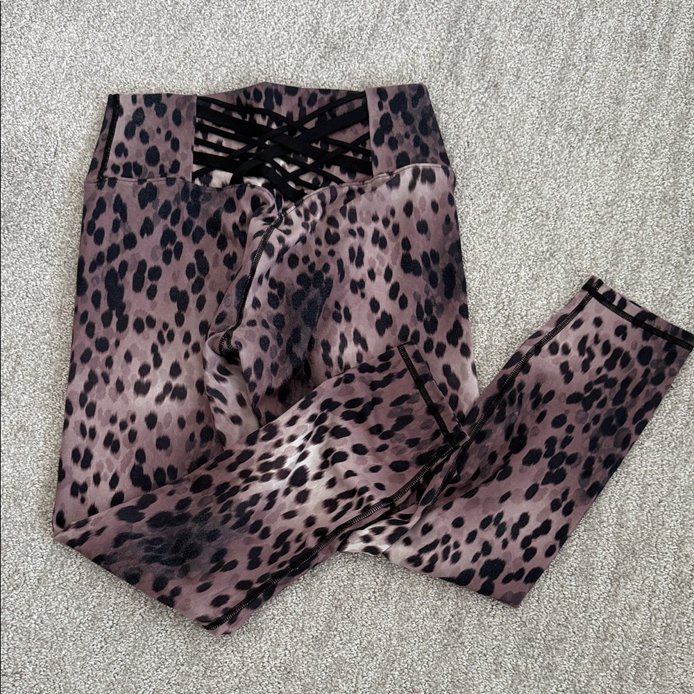 Fabletics Powerhold Leopard Print Leggings